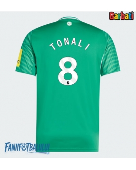 Newcastle United Sandro Tonali #8 Tricou Fotbal Replică 2025-26 Barbati Deplasare